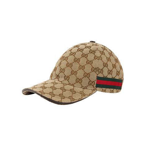 gg canvas hat with gucci stripe on beak|Gucci Original Gg Canvas Hats for Men .